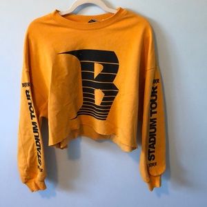 H&M Cropped Bieber tour sweater